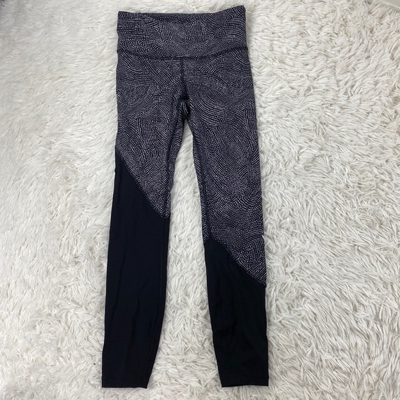 Lululemon Speed Wunder Tight *Asym Free Spirit Ice Grey Black / Black - Picture 1 of 6